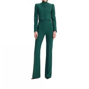 NEW THEO THE LABEL daphne high-waist bootcut pant in arctic moss